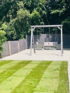 laying turf by Manders Fencing and Garden Services in Nottingham premium natural turf installation in Nottingham